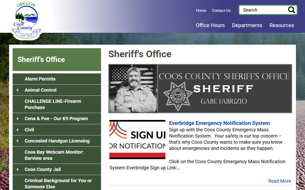 Coos County Sheriff
