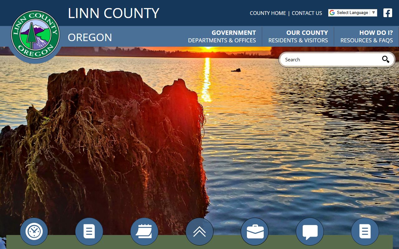 Linn County Sheriff website for inmate population records